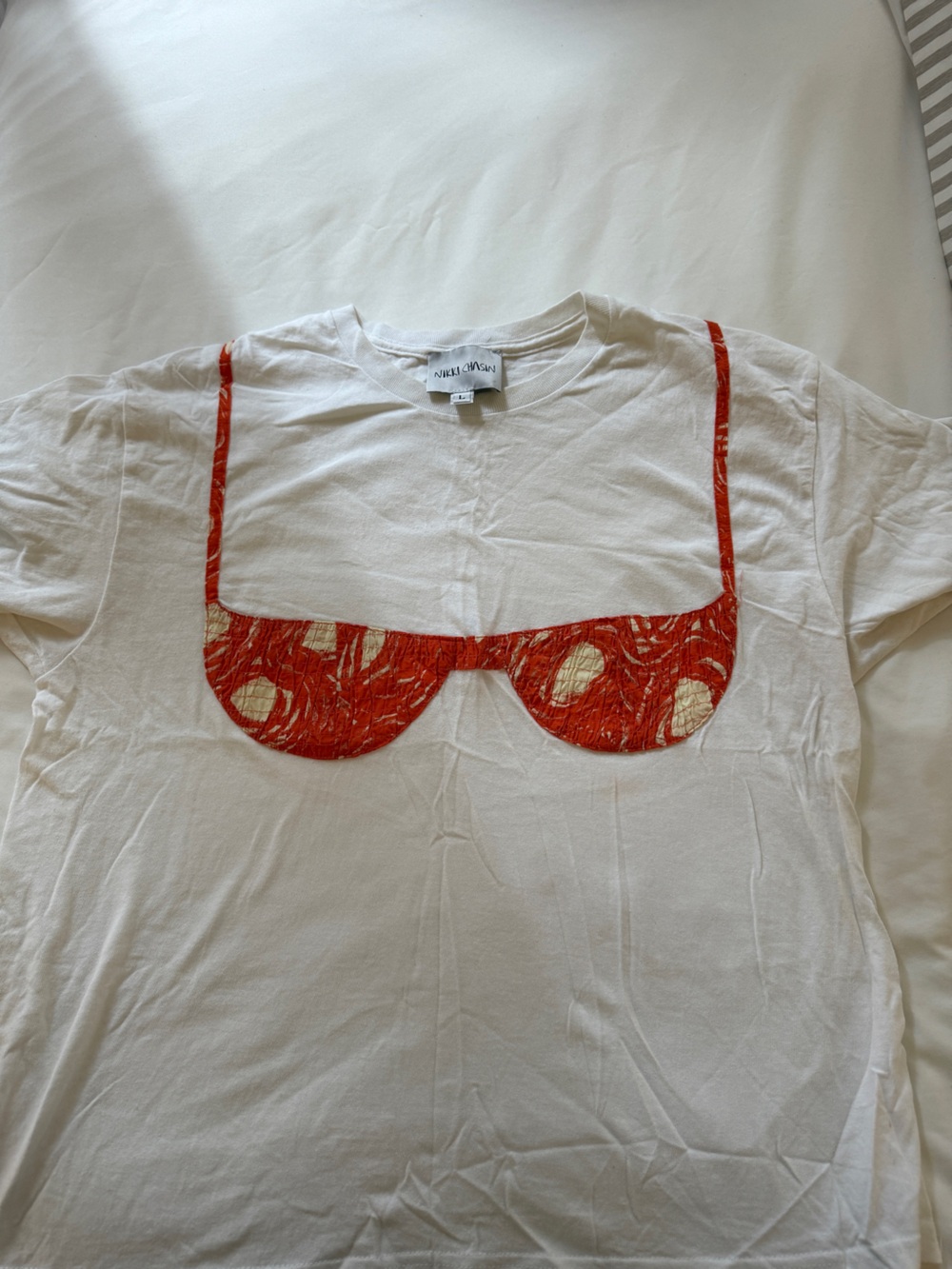 Oversized bikini top tee